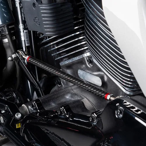Vista 2 de Advanblack Varillaje de cambio, Axion - Varillaje de cambio ajustable de fibra de carbono compatible con Harley Touring Street Glide, Electra Glide