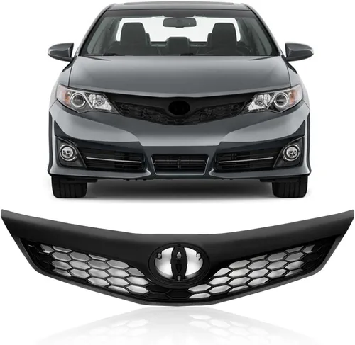 Vista 12 de G-PLUS Parrilla delantera cromada compatible con moldura de rejilla inferior para Toyota Camry SE XSE 2021 2022 Reemplazo para 5312206130 TO1044127