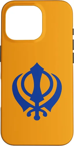 Vista 20 de Khanda Sikh Symbol Chakkar Kirpans Chakra Sikhism - Carcasa para iPhone 17