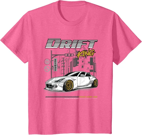 Vista 44 de Z34 370 Fairlady Z - Camiseta gráfica de cuerpo ancho, Negro, S