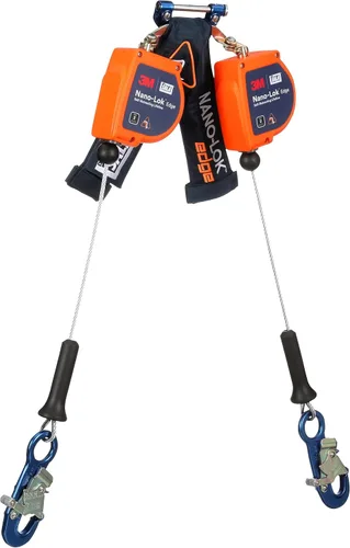 Vista 12 de 3M DBI-SALA Nano-Lok Edge Twin-Leg Personal Autorretráctil Lifeline 3500284, cable, gancho de acero para barras de refuerzo, 7 pies, Clase 2, ANSI