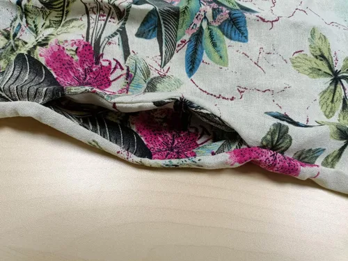 Vista 5 de Ladyful Vestido camisero de lino y algodón con botones y estampado casual para mujer