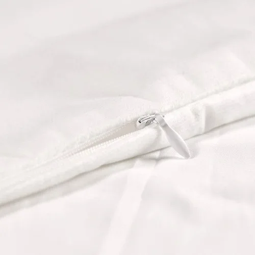 Vista 4 de Juego de 2 fundas de almohada para decoración del hogar, fundas de almohada cuadradas con borde de llave griega verde y blanco, estampado de dos