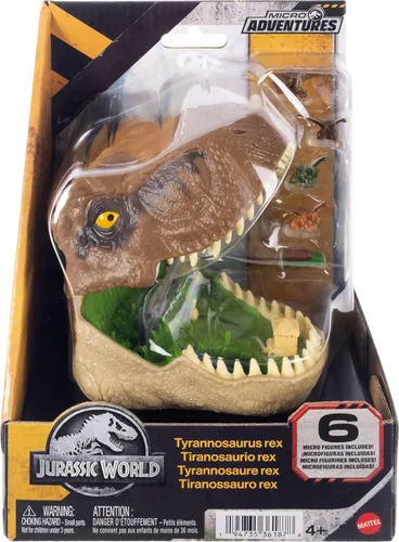 Vista 6 de Mattel Jurassic World Micro Adventure Playset Tyrannosaurus Rex Head