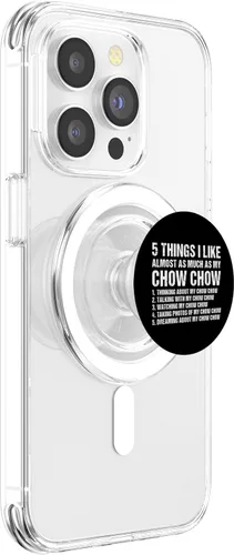 Vista 3 de Dog 5 Things I Like Almost As Much As My Chow Chow PopSockets MagSafe PopGrip for iPhone