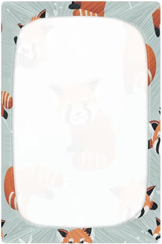 Vista 2 de Blueangle Juego de sábanas bajeras para cuna, suave, transpirable y cómodo, juego de sábanas de bebé para niños y niñas, bonito juego de sábanas