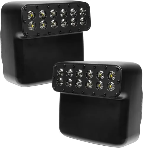 Vista 2 de ORACLE Lighting 5855-001 - Espejos laterales LED todoterreno para Wrangler JL Gladiator JT 2020 2024 - Iluminación periférica funcional, ángulo