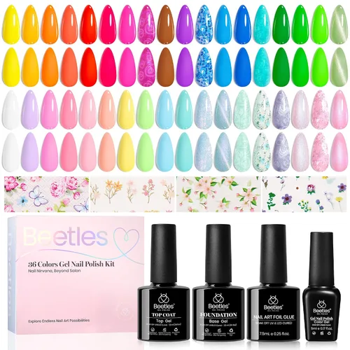 Vista 9 de Beetles - Juego de 44 esmaltes de uñas de gel, colección Colorful Muse, 36 0-0 Musa colorida