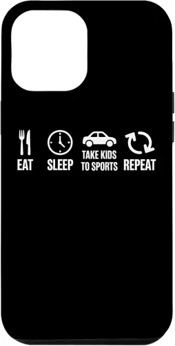 Vista 25 de Eat Sleep Take Kids to Sports Repeat Youth Athlete Parent Case for iPhone 17