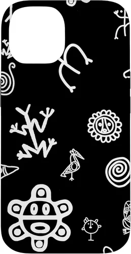Vista 4 de Simbolos Tainos Tallados Indios de Puerto Rico Boricua Pride - Carcasa para iPhone 17