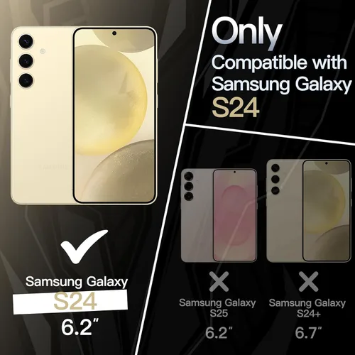 Vista 2 de JETech Funda delgada para Samsung Galaxy S24 5G, protección completa de la lente de la cámara, cubierta protectora de TPU suave y delgada