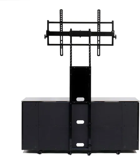 Vista 3 de TransDeco Soporte de TV con soporte para CD/DVD para televisores de hasta 90 pulgadas, color negro TD987B