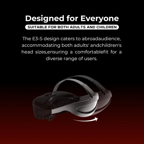 Vista 22 de DPVR E3 Series PC Tethered VR Headset (E3-C Hardband)