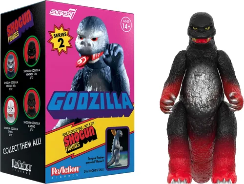 Vista 6 de Super7 Toho Shogun Godzilla Caja Ciega Figuras de Reacción Planas - (Paquete de 12) 3.75" Figuras de Acción Toho Godzilla Coleccionables de Monstruo