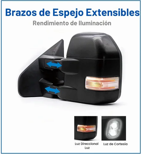 Vista 3 de JZSUPER Espejos de remolque aptos para Ford F150 Power Heated 2004-2014