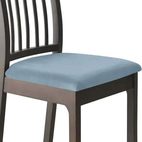 Vista 28 de Juego de 2 fundas elásticas para asiento de silla de comedor, de terciopelo suave, fundas protectoras universales extraíbles para sillas de comedor