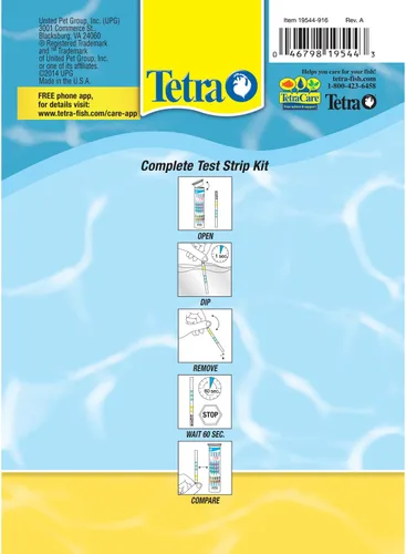 Vista 2 de Tetra EasyStrips, tiras de prueba completas para acuario, prueba de agua, 25