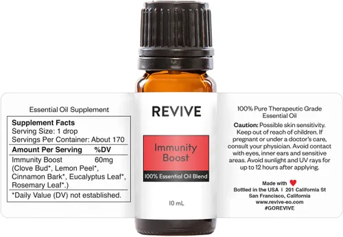 Vista 2 de Mezcla de Aceite Esencial de Impulso de Inmunidad 10ml por Revive Essential Oils - 100% Puro Grado Terapéutico, para Difusor, Humidificador, Masaje