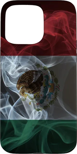 Vista 31 de Smoky Mexico Flag - Funda para iPhone 17 con diseño de orgullo mexicano ahumado