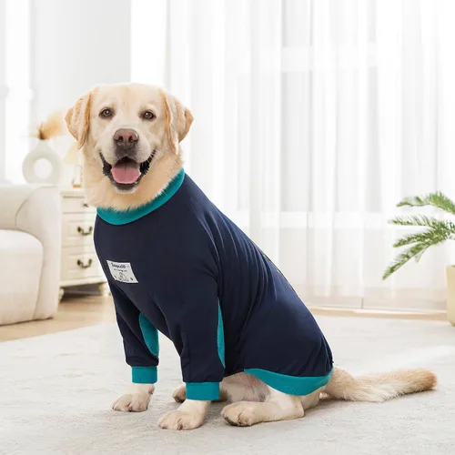 Vista 7 de Camisas para perro, protector de codo, patas delanteras, traje de recuperación para perro para dejar de lamer, funda para heridas poscirugía