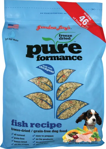 Vista 16 de GrandmaLucy Pureformance - Receta de pollo liofilizada sin granos para perros, 1 libras