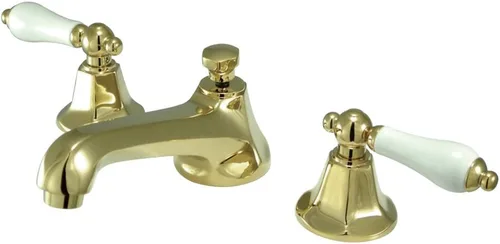 Vista 9 de Kingston Brass KS4467PL Grifo de baño extendido de 8 pulgadas, latón cepillado