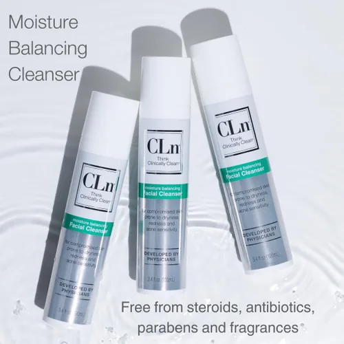 Vista 6 de CLn® Limpiador facial - Limpiador facial hidratante con glicerina, para pieles propensas a la sequedad, eczema, enrojecimiento, irritación