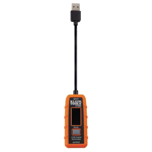 Vista 8 de Klein Tools ET900 Medidor de potencia USB, medidor digital USB-A para voltaje, corriente, capacidad, energía, resistencia