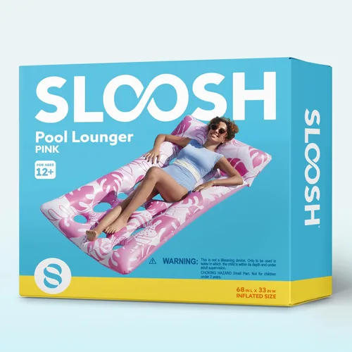 Vista 7 de Sloosh Inflatable Pool Floats Adults - Large Pool Float Tanning Raft with Headrest, Keep Cool Above Water Swimming Pool Floaties Beach Lake Party