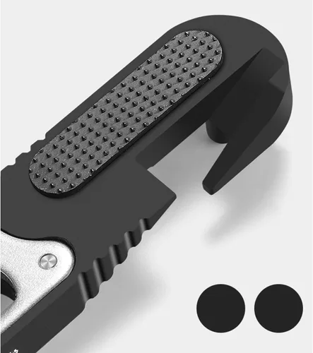 Vista 4 de Palanca de neumático de bicicleta, juego de reparación de bicicletas multiherramienta, parche de bicicleta autoadhesivo incluido, herramienta