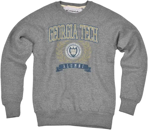 Vista 40 de Campus Lab Collegiate Classic Alumni Seal - Sudadera unisex con cuello redondo para adultos