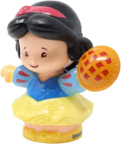 Vista 5 de Pieza de repuesto para el paquete de figuras de princesa Fisher-Price GKG98 ~ Figura de repuesto blanca como la nieve ~ Sosteniendo un pastel ~