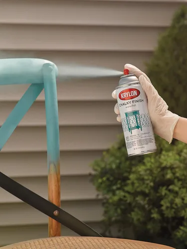 Vista 2 de Krylon Pintura en aerosol con acabado tiza, 11 onzas, mate transparente