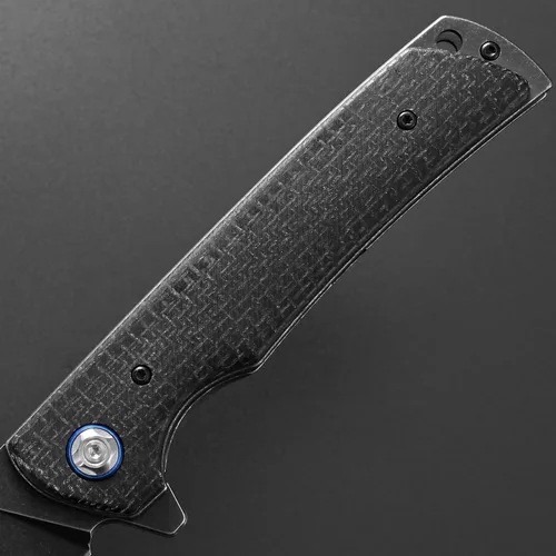 Vista 5 de Eafengrow EF973 Cuchillo plegable, hoja de acero D2, mango de micarta, carpeta de cuchillo de bolsillo para trabajo, camping, senderismo, EDC