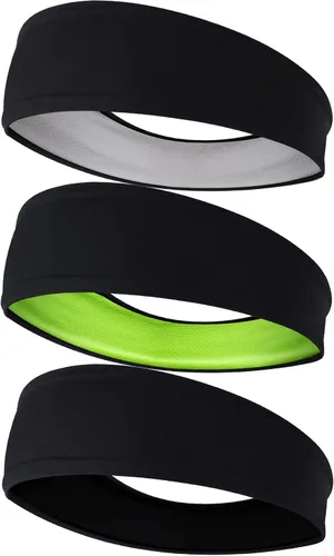 Vista 8 de EasYoung Diademas para hombre que absorben el sudor, diademas deportivas para hombre para correr o fitness, antideslizantes, transpirables