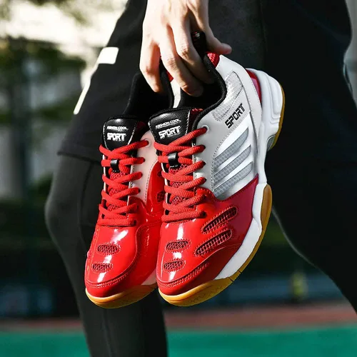 Vista 5 de zxcvb Tenis Bádminton Zapatos de los Hombres Nuevos Tendón de Ox Inferior de Desgaste Antideslizante de los Hombres de Baja Primavera Tenis de Mesa