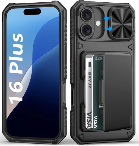 Vista 34 de BXYJY Funda tipo cartera para iPhone 15 Pro, tarjetero (4-5 tarjetas)