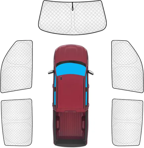 Vista 13 de KMF 6 piezas de parasoles gruesos para Mazda 3 Hatchback (No Sedán) 2014-2018 Accesorios, parasoles completos para parabrisas y ventanas de coche
