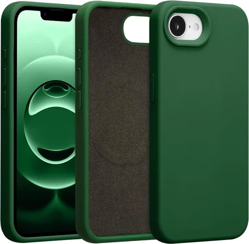 Vista 187 de Funda magnética de silicona para iPhone 13 Pro, color blanco antiguo [Compatible con Magsafe] [Forro de microfibra suave antiarañazos], funda