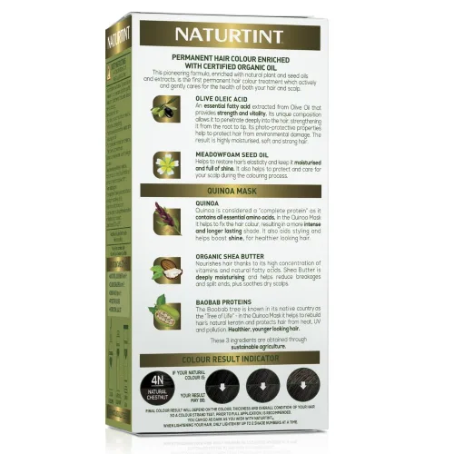 Vista 3 de Naturtint 4N - Tinte para el cabello castaño natural, 5.07 FZ