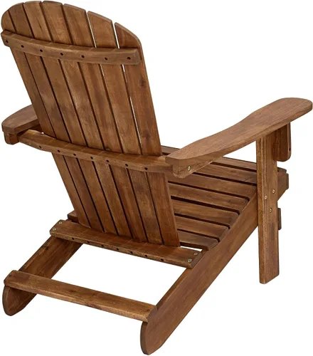 Vista 5 de Teal Island Designs Cape Cod - Silla Adirondack de madera natural