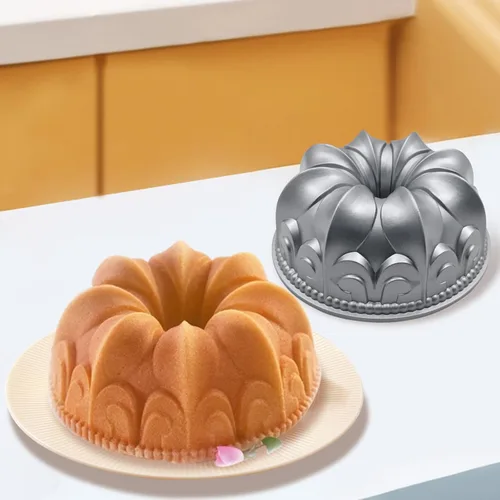 Vista 6 de Molde de aluminio para tartas, molde antiadherente para tartas Charlotte, fácil de limpiar, molde para hornear pasteles para cumpleaños, Navidad
