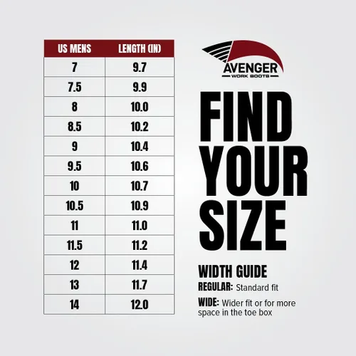 Vista 7 de Avenger Work Boots Framer A7847 Men's Comp Toe EH Waterproof Wellington Work Boots Negro