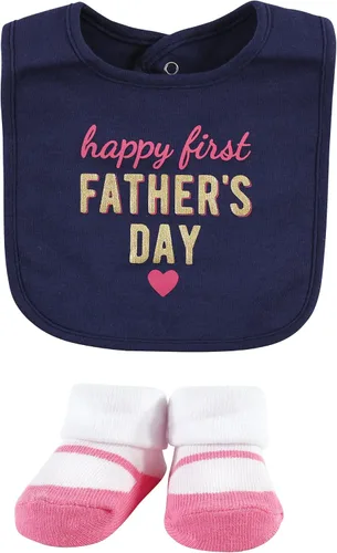 Vista 73 de Hudson Baby Conjunto de babero y calcetines unisex de algodón para bebé