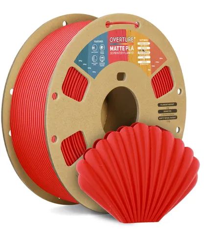 Vista 26 de OVERTURE - Filamento de fibra de carbono PLA para impresora 3D de 1.75 mm, carrete de cartón PLA de 2.2 libras, precisión dimensional +/- 0.02 mm