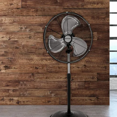 Vista 6 de Hurricane Pro Ventilador de pie oscilante de metal de alta velocidad con configuración de 3 velocidades, 20" - Unidad de pedestal de enfriamiento
