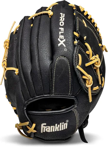 Vista 12 de Franklin Sports Baseball Glove - Proflex Adult Baseball + Softball Glove - Outfield + Infield - Right and Left Hand