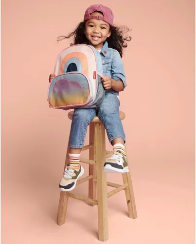 Vista 5 de Skip Hop Sparks Mochila para niños pequeños, preescolar de 3 a 4 años, arcoíris