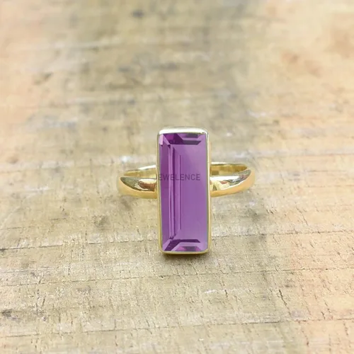 Vista 79 de Anillo de plata de ley maciza superpuesta de oro amarillo de 18 quilates para mujer, anillo de compromiso de plata esterlina, juego de bisel