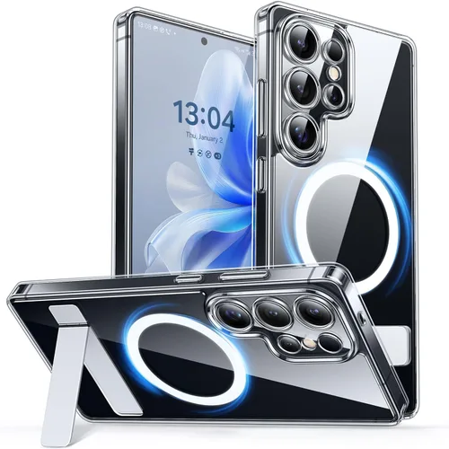 Vista 82 de CANSHN Funda diseñada para Samsung Galaxy A16-5G [protección completa de la cámara] [compatible con Magsafe] funda protectora trasera translúcida